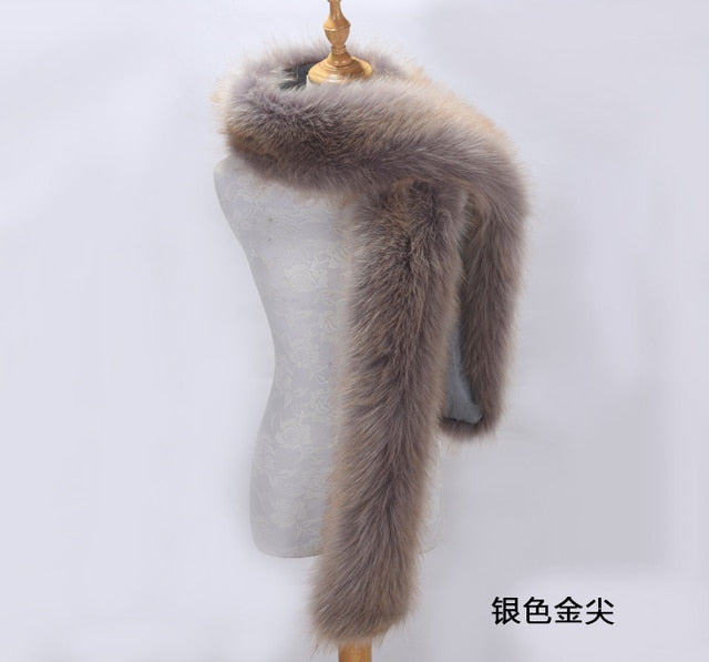 
                      
                        Faux Fox Fur Long  Formal Shoulder Wrap In Many Colors - TulleLux Bridal Crowns &  Accessories 
                      
                    