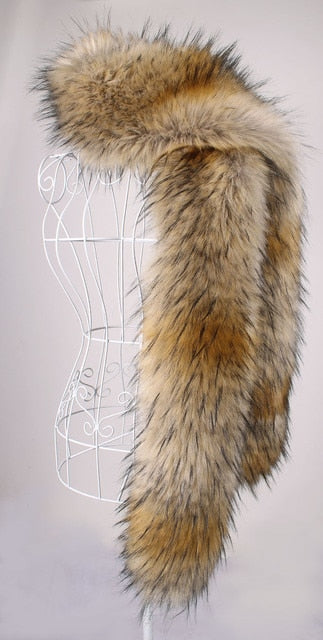 
                      
                        Faux Fox Fur Long  Formal Shoulder Wrap In Many Colors - TulleLux Bridal Crowns &  Accessories 
                      
                    