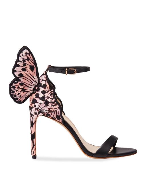 Colorful Butterfly Wing High Heel Stiletto Jewelled Party Dress Sandal ...