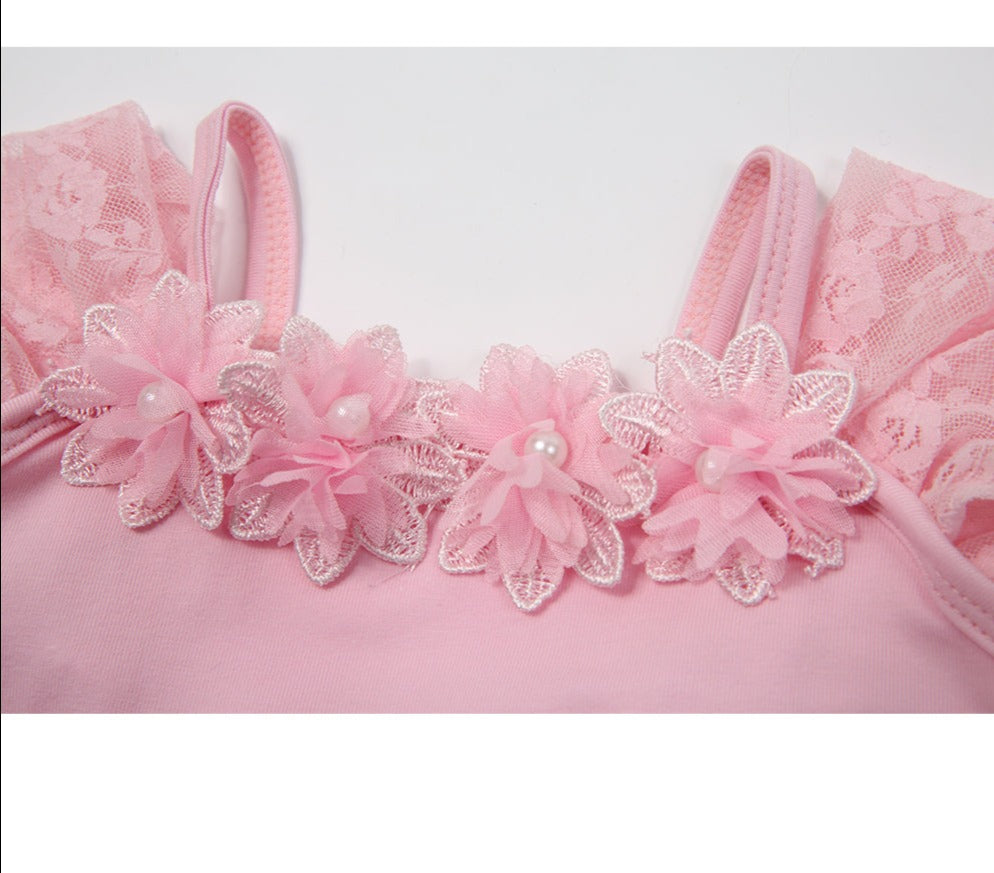 Load image into Gallery viewer, Girls Flower Ballet Dress Party Dance Wear  Ballerina  Dance Costume
