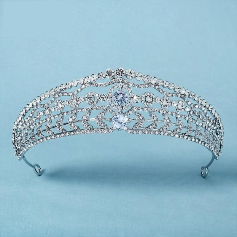 
                      
                        Silver or Gold Color Crystal Rhinestone Tiara Crowns
                      
                    