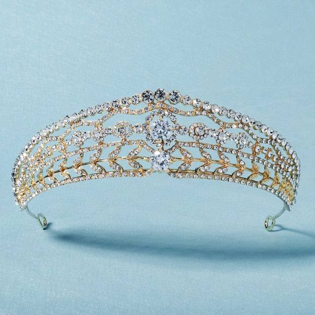 
                      
                        Silver or Gold Color Crystal Rhinestone Tiara Crowns
                      
                    