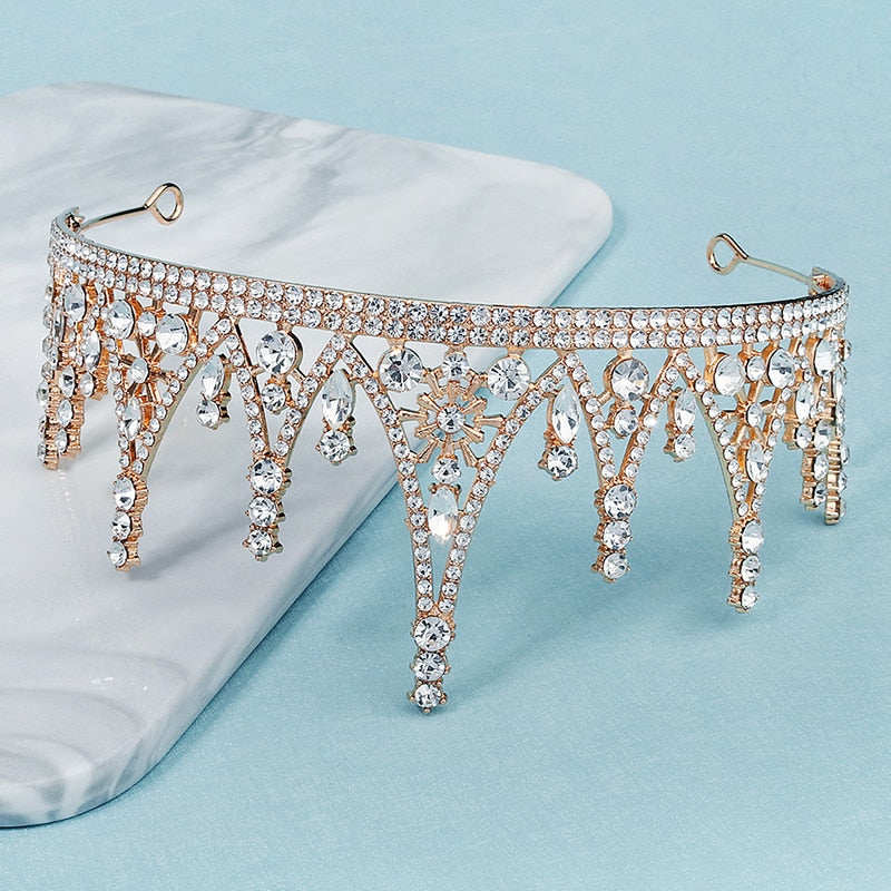 Ladies Fancy Party Crystal Tiara Crown - TulleLux Bridal Crowns &  Accessories 