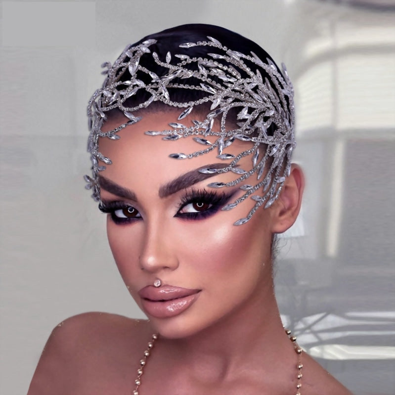 Shinny Crystal Rhinestone Bridal Wedding Hair Tiara Headband Hair Vine Accessories