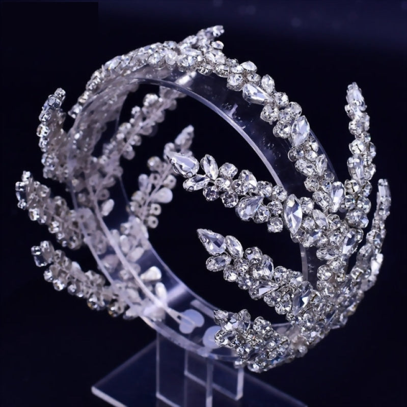 
                      
                        Shinny Crystal Rhinestone Bridal Wedding Hair Tiara Headband Hair Vine Accessories
                      
                    