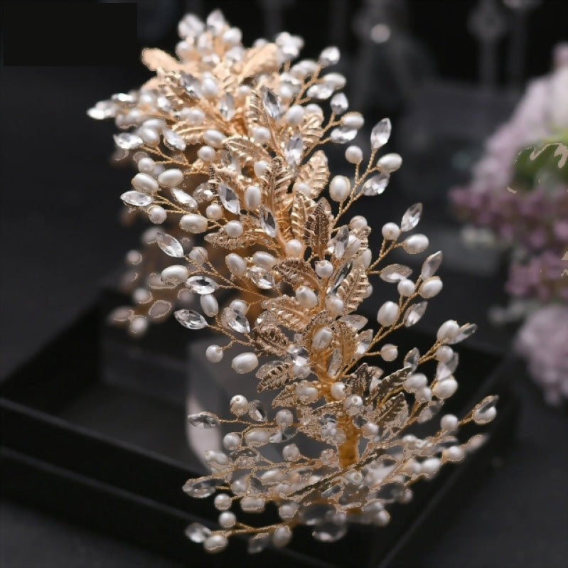 
                      
                        Shinny Crystal Rhinestone Bridal Wedding Hair Tiara Headband Hair Vine Accessories
                      
                    