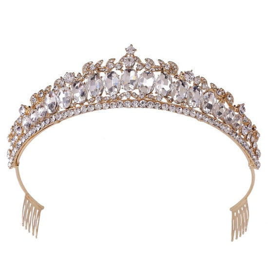 Colorful Crystal Bridal Wedding Pageant Princess Tiara Crown in Four C ...
