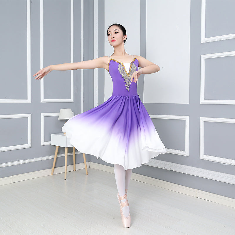 
                      
                        Young Ladies Practice Modern Dance Costume Chiffon Ballet Dress
                      
                    