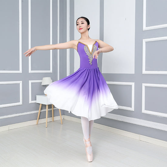 Red Purple Ballet Dress Girls Ballet Tutu Skirt Leotard – TulleLux Bridal  Crowns & Accessories