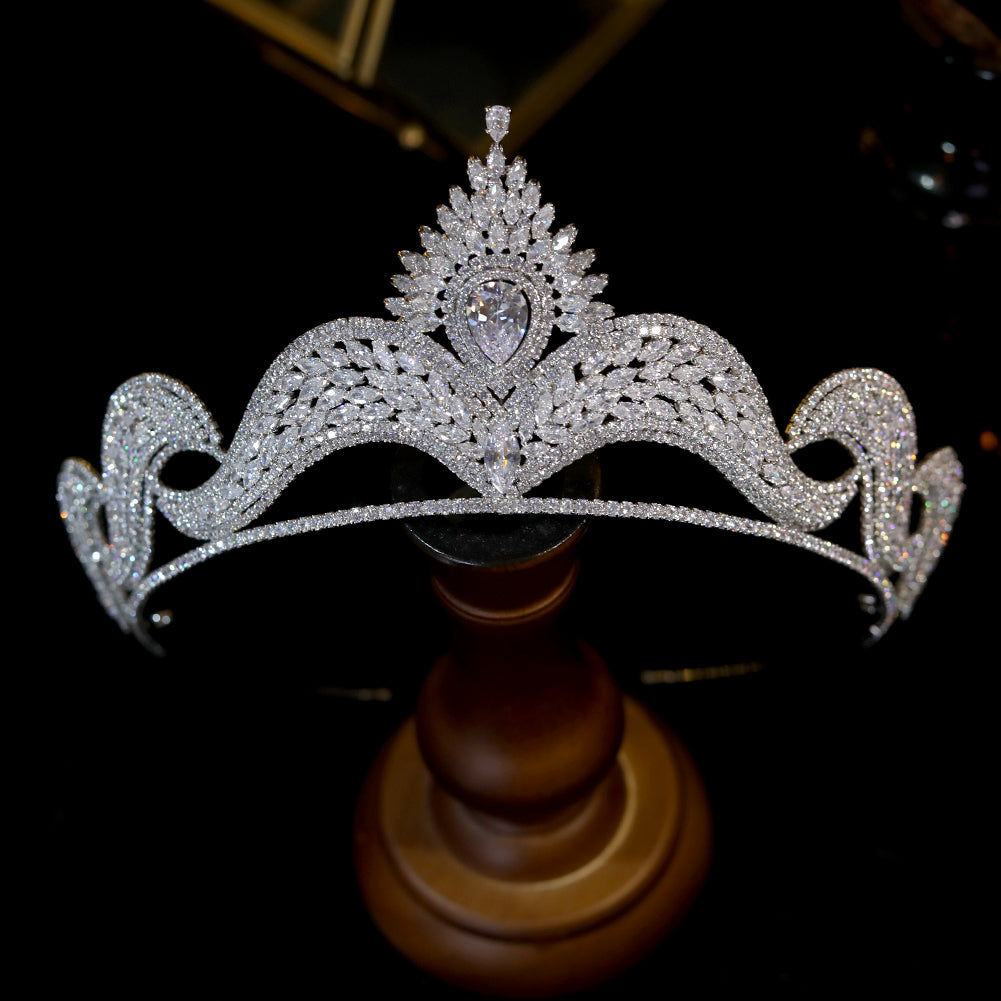 Tiara Bridal, Wedding Crowns store AAA CZ Rhinestone, Wedding Tiara