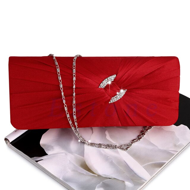 Formal Shoulder Clutch Bag Bling Rhinestone Chain Evening  Purse - TulleLux Bridal Crowns &  Accessories 