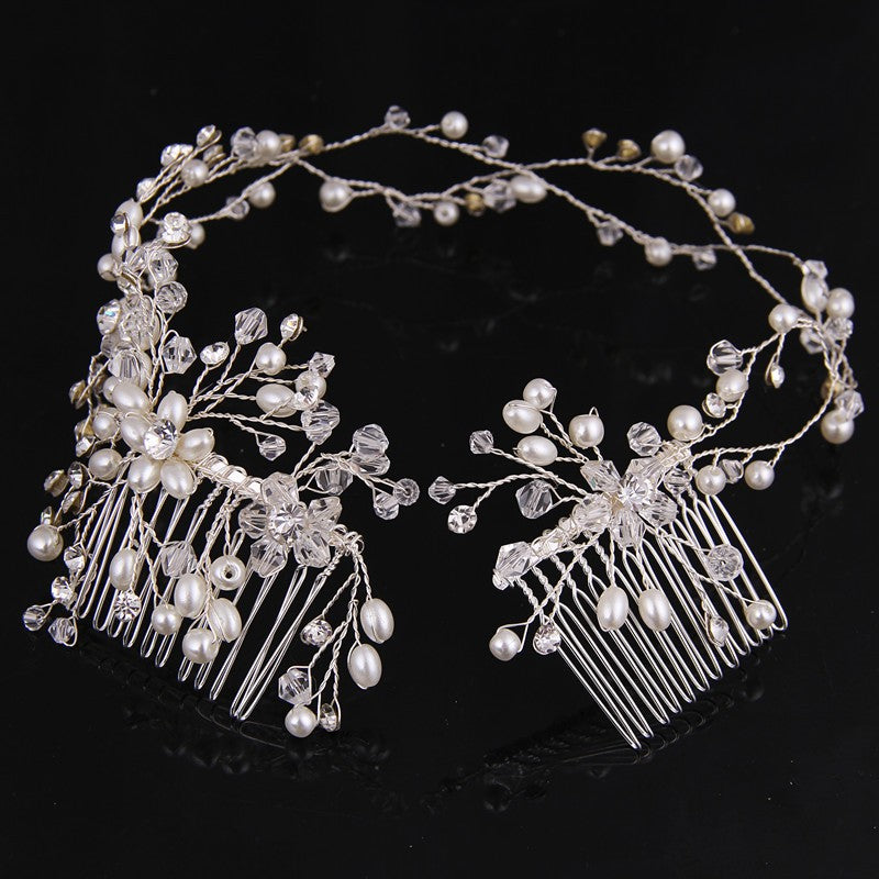 Silver Gold Charm Hair Comb For Wedding Hair Accessories - TulleLux Bridal Crowns &  Accessories 
