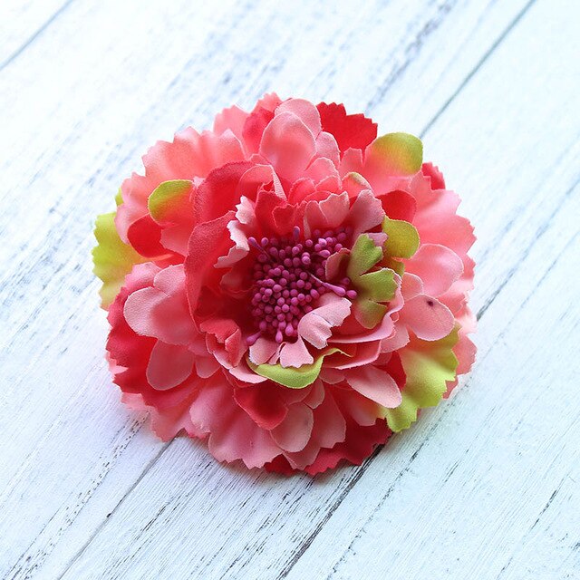 Fabric Peony Flower Wedding Party Hair Accessory - TulleLux Bridal Crowns &  Accessories 