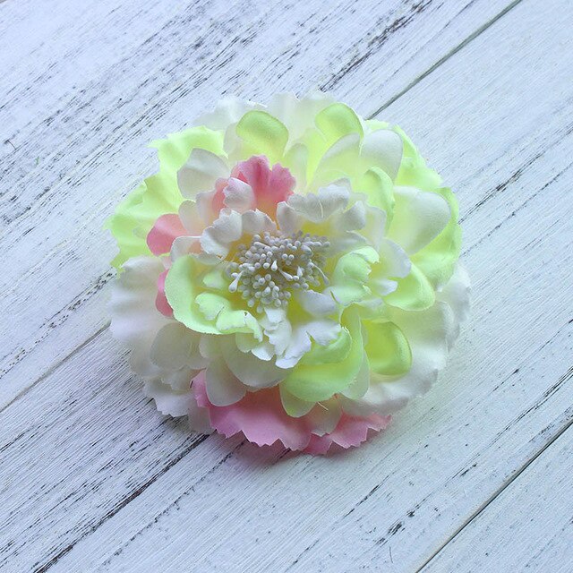 Fabric Peony Flower Wedding Party Hair Accessory - TulleLux Bridal Crowns &  Accessories 