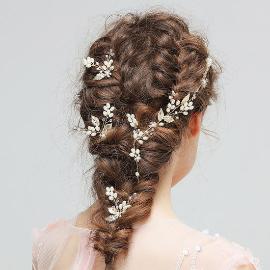 Crystal, Pearl and Floral Bridal Wedding Hair Pins and Combs