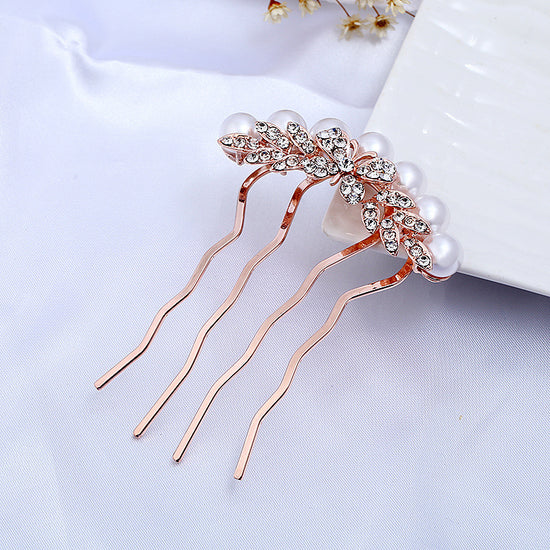 Rose Gold Wedding Hair Combs Full Crystal Butterfly  Wedding Bridal Hair Jewelry Accessories - TulleLux Bridal Crowns &  Accessories 