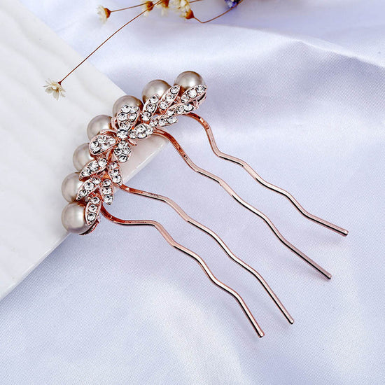 Rose Gold Wedding Hair Combs Full Crystal Butterfly  Wedding Bridal Hair Jewelry Accessories - TulleLux Bridal Crowns &  Accessories 