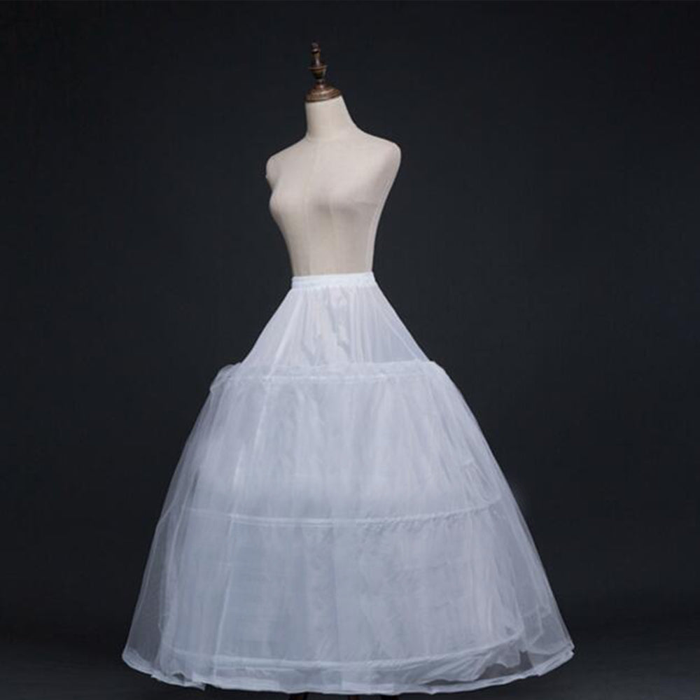 Wedding Dress Crinoline Bridal Petticoat Underskirt 3 Hoops - TulleLux Bridal Crowns &  Accessories 