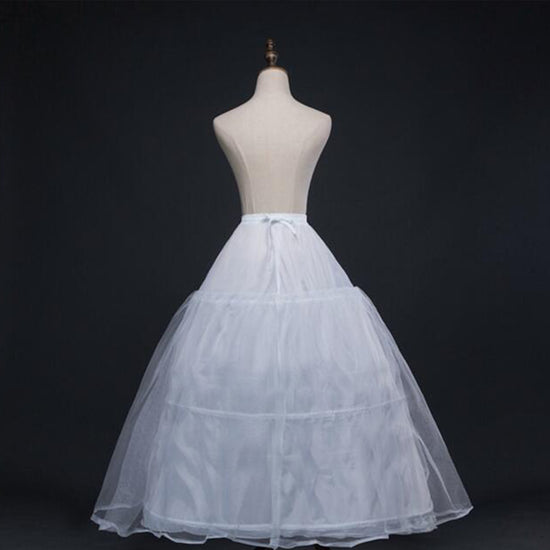 Wedding Dress Crinoline Bridal Petticoat Underskirt 3 Hoops - TulleLux Bridal Crowns &  Accessories 