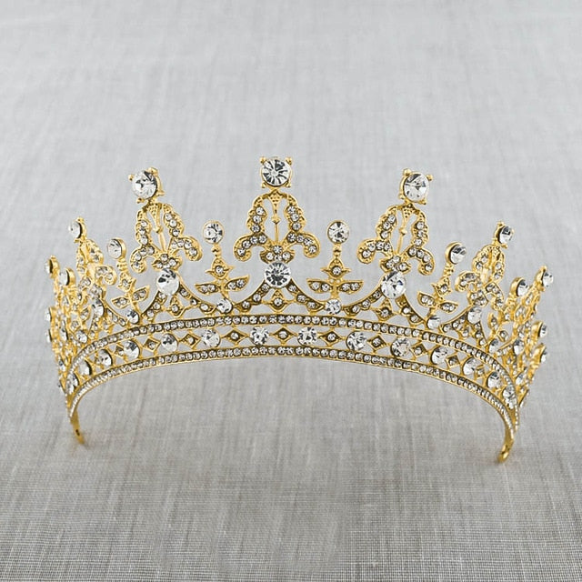 
                      
                        Luxury Bridal Crystal Tiara Crowns Princess Queen Pageant Prom Rhinestone Veil Tiaras Headband Wedding Hair Accessories - TulleLux Bridal Crowns &  Accessories 
                      
                    
