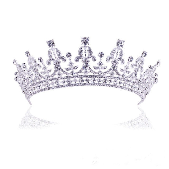 
                      
                        Luxury Bridal Crystal Tiara Crowns Princess Queen Pageant Prom Rhinestone Veil Tiaras Headband Wedding Hair Accessories - TulleLux Bridal Crowns &  Accessories 
                      
                    