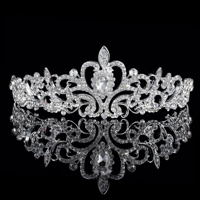 
                      
                        Luxury Bridal Crystal Tiara Crowns Princess Queen Pageant Prom Rhinestone Veil Tiaras Headband Wedding Hair Accessories - TulleLux Bridal Crowns &  Accessories 
                      
                    