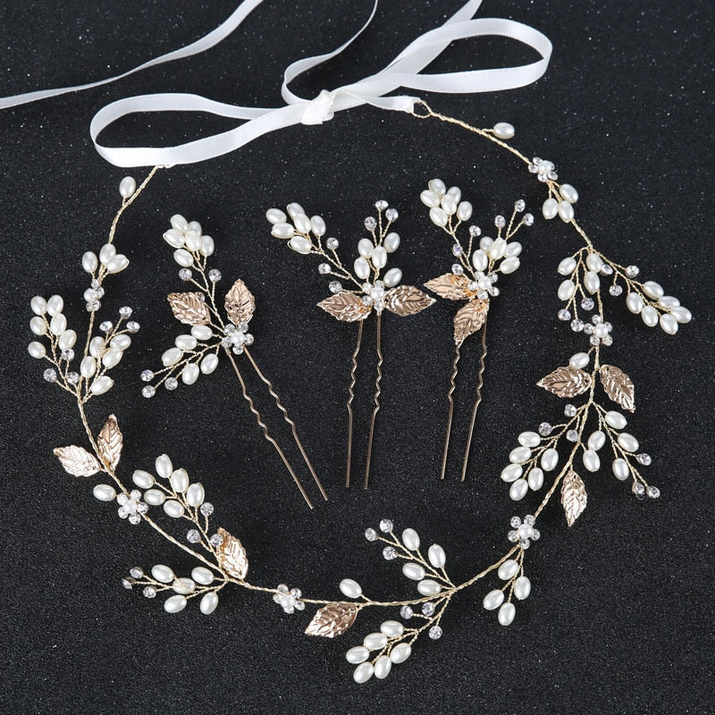 Leaf wedding hair accessories hairbands Bride Headband - TulleLux Bridal Crowns &  Accessories 