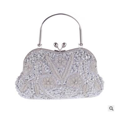 Vintage Clutch Bag Beaded Evening Handbag Bridal Party Wedding Purse - TulleLux Bridal Crowns &  Accessories 