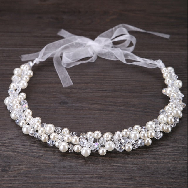 
                      
                        Crystal Rhinestone Bridal Headpieces Satin Ribbon Wedding Hair Accessories for Brides Tiaras Crowns Headbands - TulleLux Bridal Crowns &  Accessories 
                      
                    