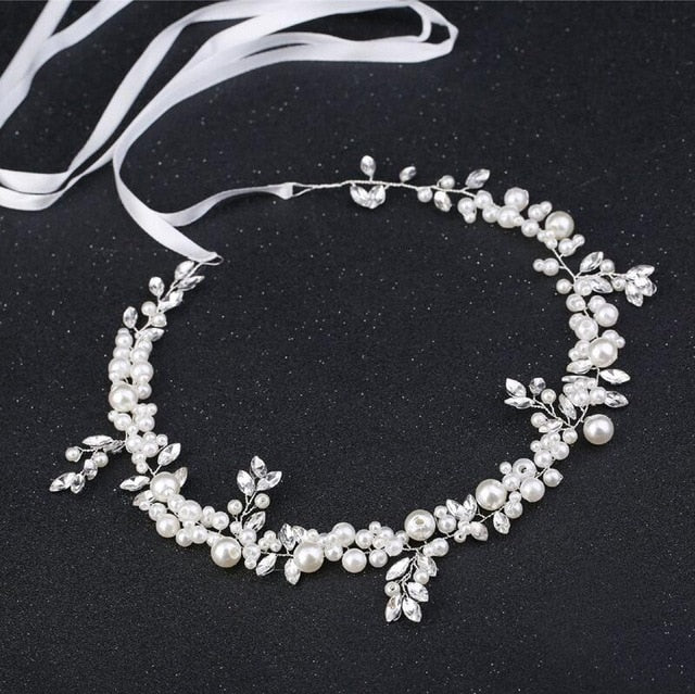 
                      
                        Crystal Rhinestone Bridal Headpieces Satin Ribbon Wedding Hair Accessories for Brides Tiaras Crowns Headbands - TulleLux Bridal Crowns &  Accessories 
                      
                    