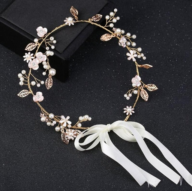 
                      
                        Crystal Rhinestone Bridal Headpieces Satin Ribbon Wedding Hair Accessories for Brides Tiaras Crowns Headbands - TulleLux Bridal Crowns &  Accessories 
                      
                    