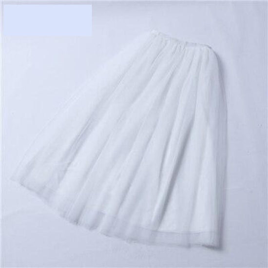 Load image into Gallery viewer, 4 Layer Maxi Ankle Length Organza  Bridesmaid Wedding Skirt One Size - TulleLux Bridal Crowns &amp;amp;  Accessories 

