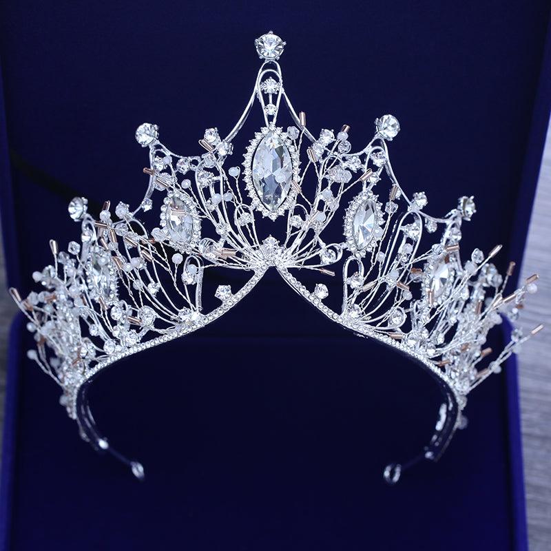 European Handmade Crystal Rhinestone Tiara Crown - TulleLux Bridal Crowns &  Accessories 