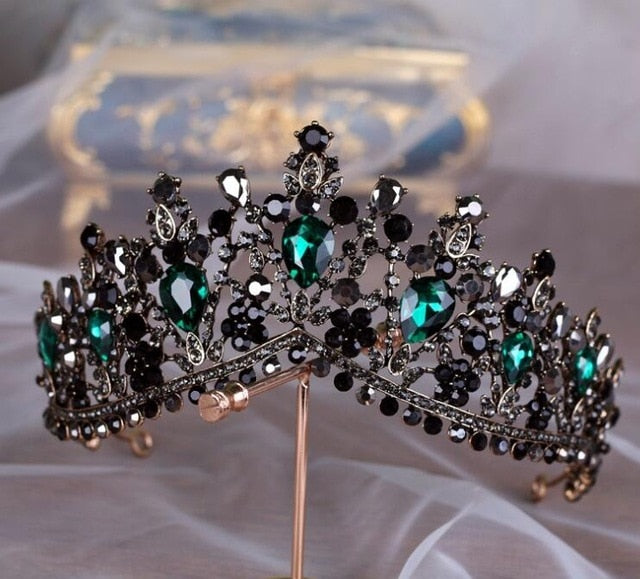 
                      
                        European Crystal Tiaras Vintage Rhinestone Pageant Crown  Wedding Hair Jewelry Accessories - TulleLux Bridal Crowns &  Accessories 
                      
                    