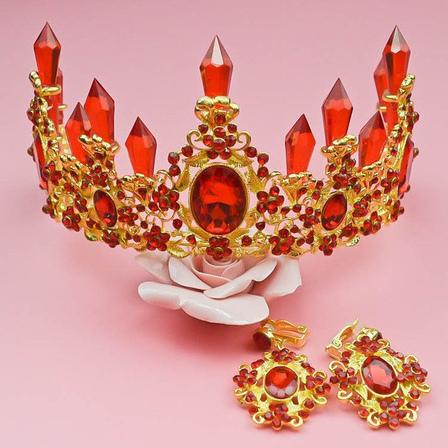 Wedding Hair Accessories Crystal Bridal Pageant Tiaras Rhinestone Crowns - TulleLux Bridal Crowns &  Accessories 