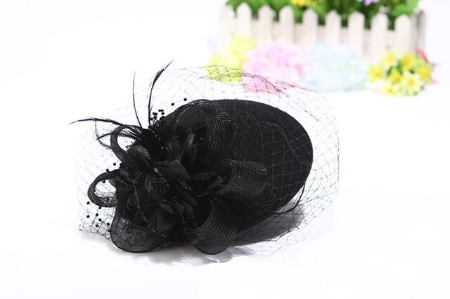 Elegant Fascinators Wedding Hat for Brides Flowers Ladies - TulleLux Bridal Crowns &  Accessories 