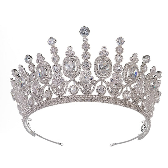 
                      
                        Elliptical Zircon Wedding Bridal Crown - TulleLux Bridal Crowns &  Accessories 
                      
                    