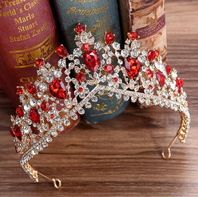 
                      
                        European Crystal Tiaras Vintage Rhinestone Pageant Crown  Wedding Hair Jewelry Accessories - TulleLux Bridal Crowns &  Accessories 
                      
                    