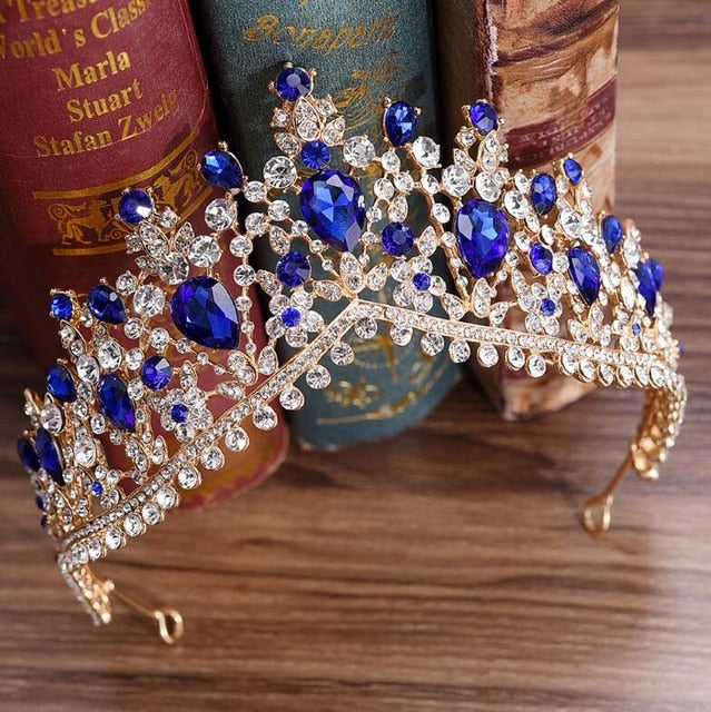 
                      
                        European Crystal Tiaras Vintage Rhinestone Pageant Crown  Wedding Hair Jewelry Accessories - TulleLux Bridal Crowns &  Accessories 
                      
                    