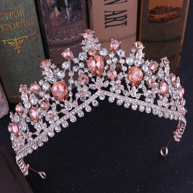 
                      
                        European Crystal Tiaras Vintage Rhinestone Pageant Crown  Wedding Hair Jewelry Accessories - TulleLux Bridal Crowns &  Accessories 
                      
                    
