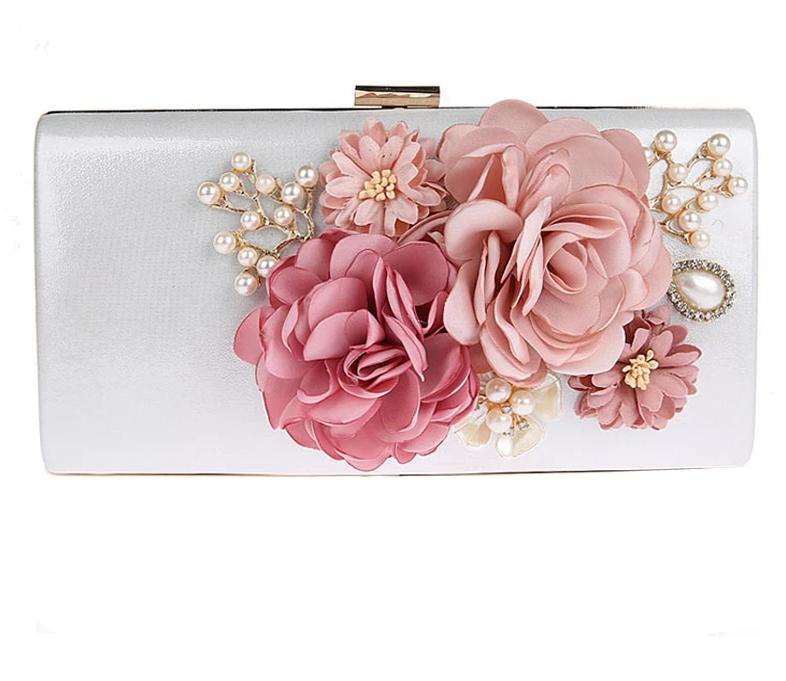 
                      
                        9 Color Styles Handmade Fabric Flowers Evening Bag Luxury Wedding Bride Clutch Bag Pearl  Handbag Mini Purse - TulleLux Bridal Crowns &  Accessories 
                      
                    