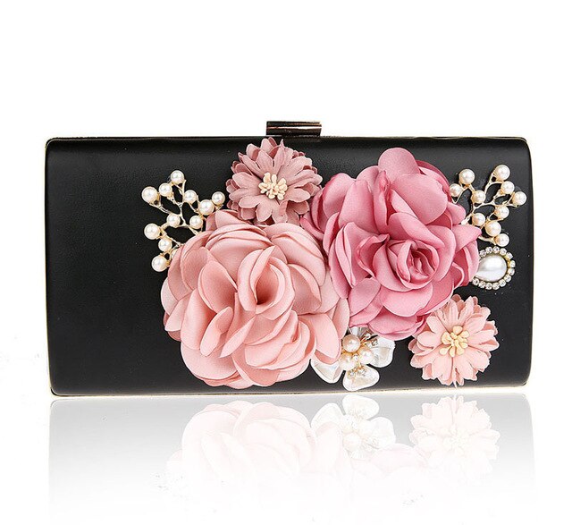 
                      
                        9 Color Styles Handmade Fabric Flowers Evening Bag Luxury Wedding Bride Clutch Bag Pearl  Handbag Mini Purse - TulleLux Bridal Crowns &  Accessories 
                      
                    