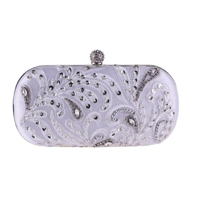 Load image into Gallery viewer, Luxury Evening Bags Fashion Full Dress Day Clutch  Handmade Purse - TulleLux Bridal Crowns &amp;amp;  Accessories 
