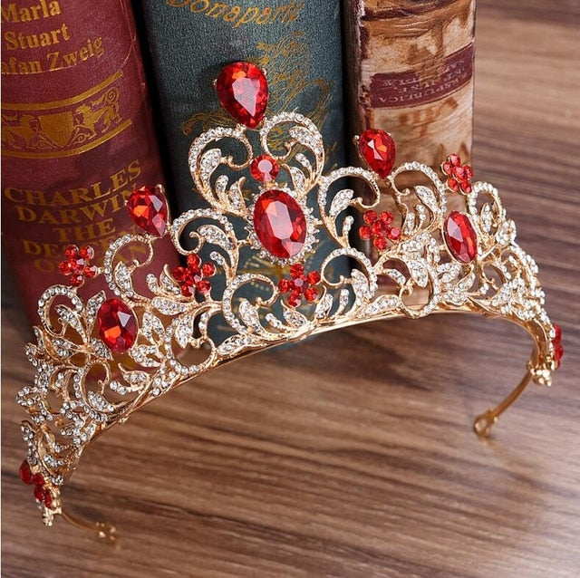 
                      
                        Crystal Bridal Crowns  Hair Decoration Flowers Leaf Wedding Tiaras Bride Royal Queen Crown - TulleLux Bridal Crowns &  Accessories 
                      
                    