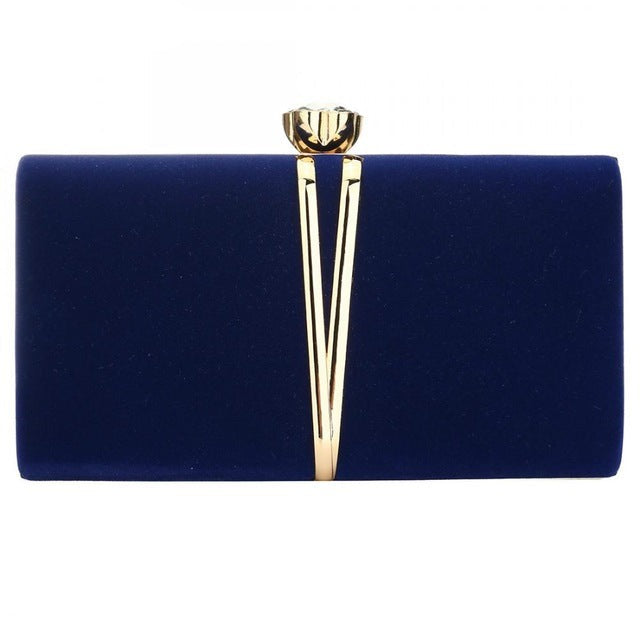 
                      
                        Luxurious Black Evening Clutch Bag Comes in 4 Elegant Colors - TulleLux Bridal Crowns &  Accessories 
                      
                    