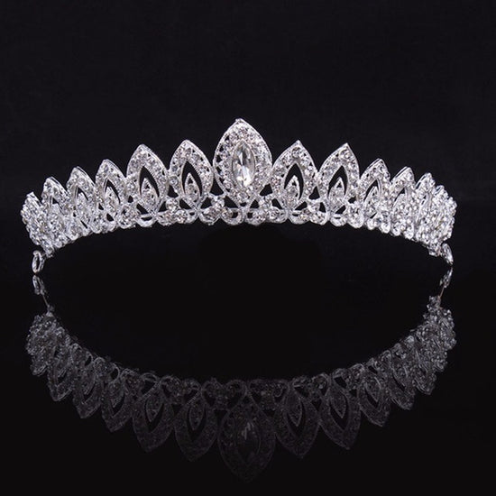 Crystal Princess Queen Crown Pageant Bridal Wedding Tiara - TulleLux Bridal Crowns &  Accessories 