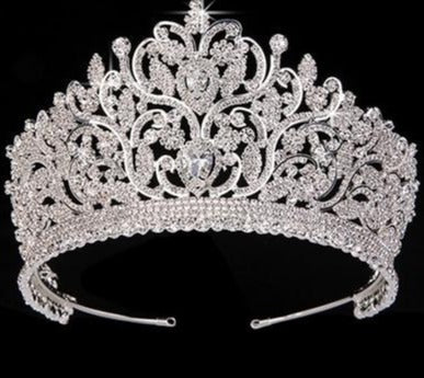 AAA CZ Luxury Rhinestone Wedding Crown Hair Accessory - TulleLux Bridal Crowns &  Accessories 