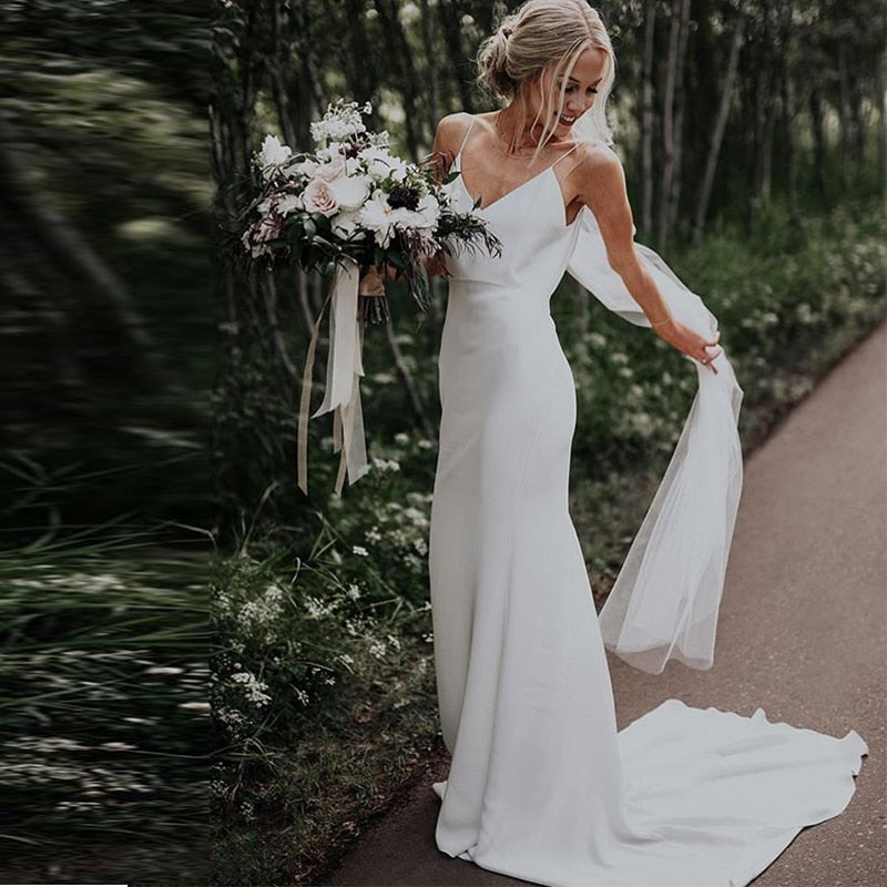LITTA - long sleeve simple wedding dress – I SWEAR YOU