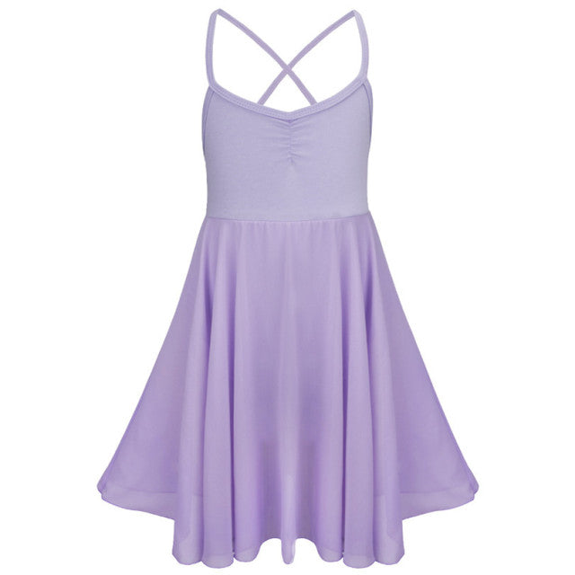 Sleeveless Young Girls Ballet  Ballerina Dancing Leotard
