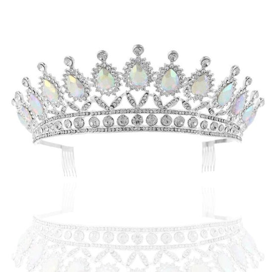 Load image into Gallery viewer, 9 Colors! Baroque Big Rhinestone Crystal Beaded Headband Tiara Crown - TulleLux Bridal Crowns &amp;amp;  Accessories 

